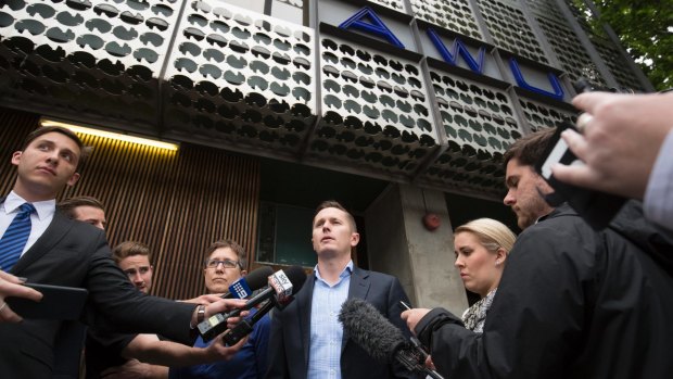 ACTU boss Sally McManus and AWU national secretary Daniel Walton after AFP raided their offices.
