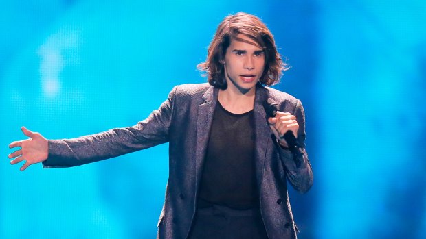 Isaiah Firebrace performing for Australia at last year's Eurovision.