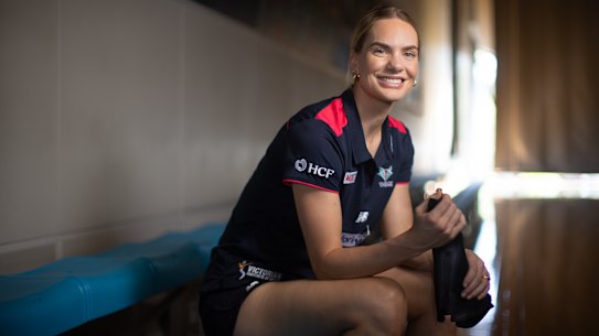 Melbourne Vixens star Kiera has co-designed period activewear for young players 