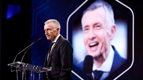 Australian Football Hall of Fame inductee, and commentary great, Bruce McAvaney.
