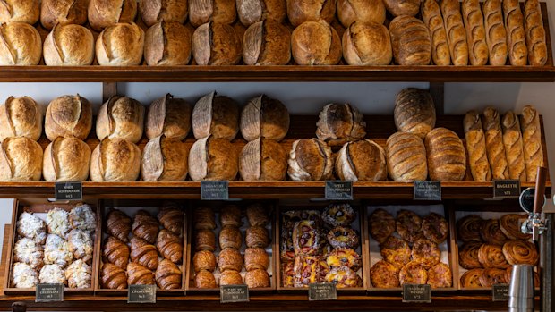 White, spelt and multigrain sourdough on display at Althea by Zin. 