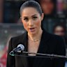 Meghan Markle, Duchess of Sussex attends the inauguration of the Lost Screen Memorial.