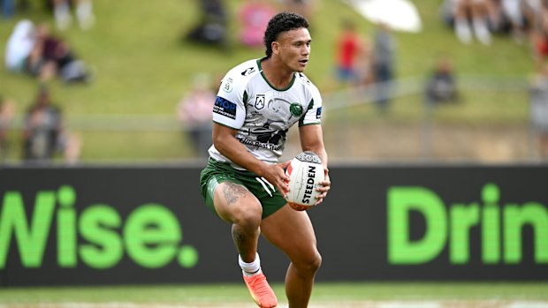 Hayze Perham playing for the Maori All Stars.