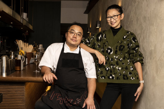 Ray and Alina Hou at their Firepop restaurant.