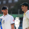 Opposing skippers Ben Stokes and Pat Cummins.