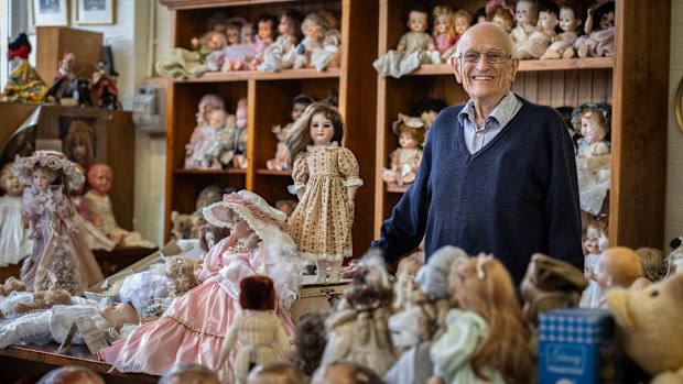 Doll Hospital owner Charles Philipp. The Doll Hospital is closing after more than 140 years.