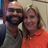 Sydney academic Vafa Ghazavi with his friend Melissa Hortman, the American Democratic politician who was assassinated with her husband on the weekend.