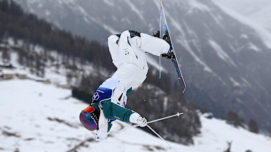 Jakara Anthony in her qualifying run on Tuesday (local time).