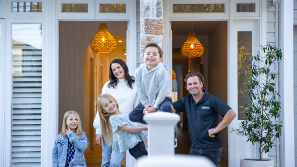 Britt Johnson and husband Rhys Presnell moved to Parkdale with their three kids Thea, Remi and Jude for an investment opportunity but loved it so much they decided to make their move permanent.