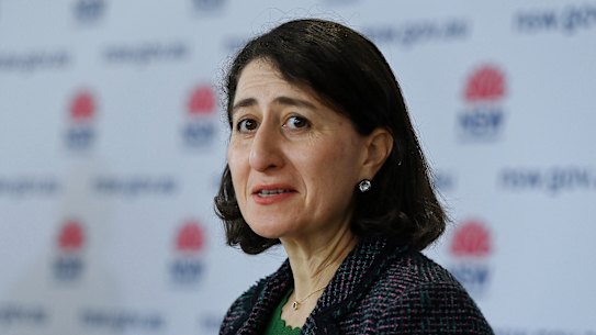 NSW Premier Gladys Berejiklian has offered a relaxation of exercise restrictions on LGAs of concern.