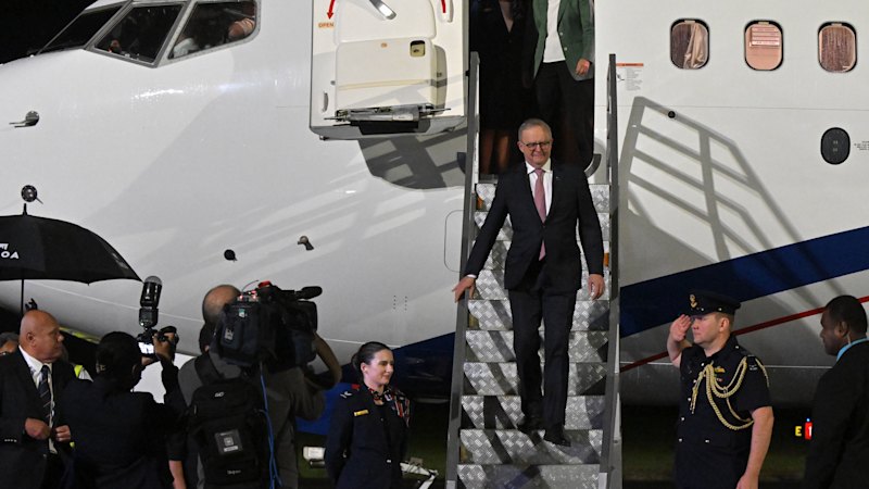 Australia news LIVE: Albanese arrives in Fiji; Gambling ad reform blasted; Cocaine from GM crops floods nation