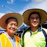 Dean Khieu (right) now runs the Global Food Markets Logan started by his father, Paul.