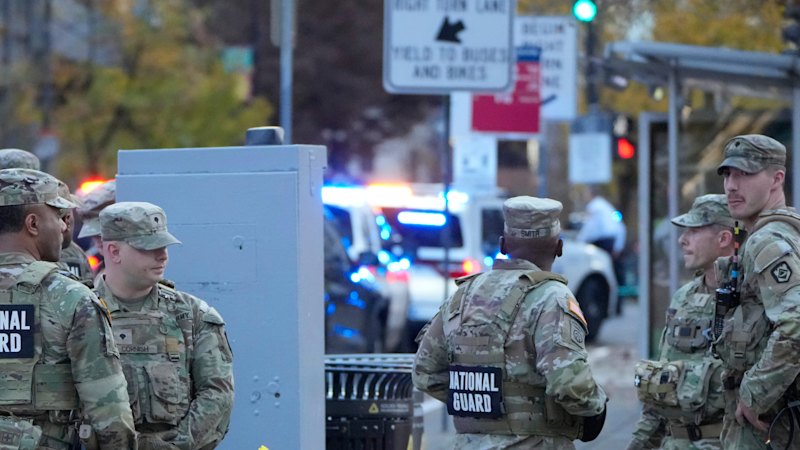 Two National Guard members shot near White House