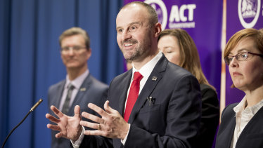 A cycling tourism strategy was part of ACT Chief Minister Andrew Barr's 2018 budget. 