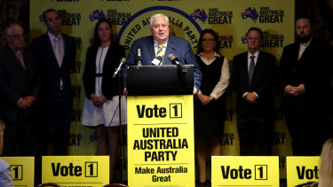 Clive Palmer is fielding candidates in all 151 lower house seats and spending more than $50 million.