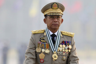 Myanmar coup leader General Min Aung Hlaing.