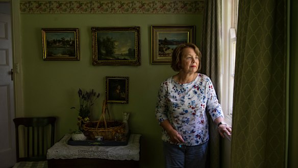 Louise Hungerford at her home.  Her husband Bernie died of motor neurone disease in 2009, 17 years after he was diagnosed. 