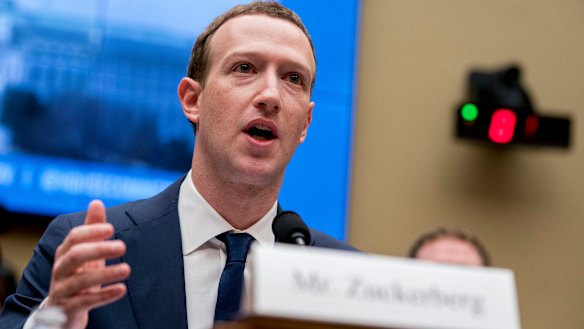 Facebook CEO Mark Zuckerberg testifies before a House Energy and Commerce hearing on Capitol Hill in Washington in April.