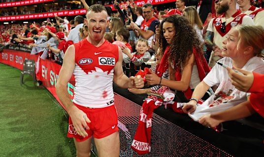 Chad Warner was superb in the final quarter of Sydney’s come-from-behind finals win over GWS.