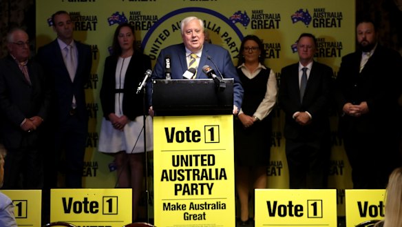 Clive Palmer is fielding candidates in all 151 lower house seats and spending more than $50 million.