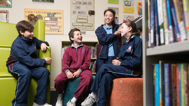 Daniel Sponneck, Riley Nedalkov, Kayla Thumwanich and Eva Panarello are some of the gifted students at Our Lady of the Rosary Catholic Primary School in Sydney.