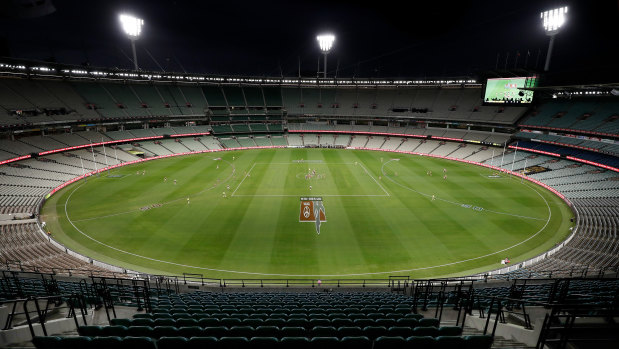 Richmond and Carlton opened the season on Thursday night in an empty stadium. 