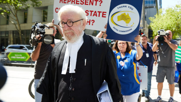Robert Richter QC outside the County Court. 