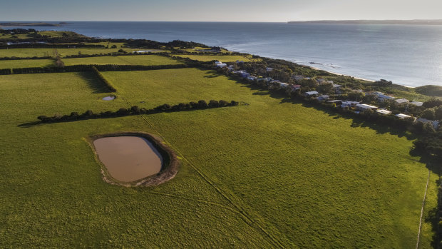 The Ventnor farmland today.