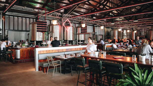 Felons Brewing Co at Howard Smith Wharves is one of several new craft breweries that have opened in Brisbane.