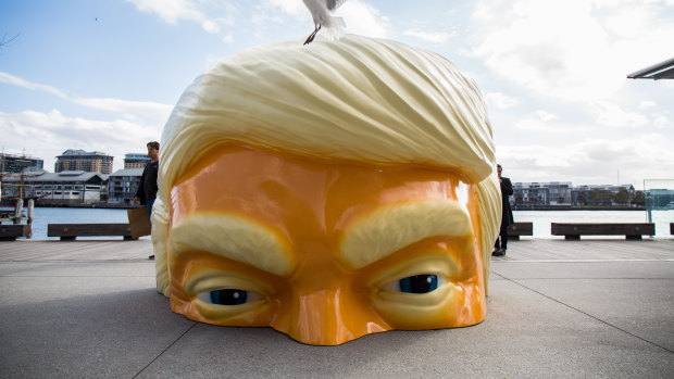 Callum Morton's Helter Shelter during the Sydney Contemporary Art Fair at Barangaroo in September 2018.