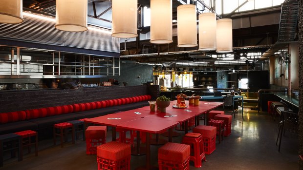 Inside Gage's Redfern microbrewery and Thai-inspired restaurant.