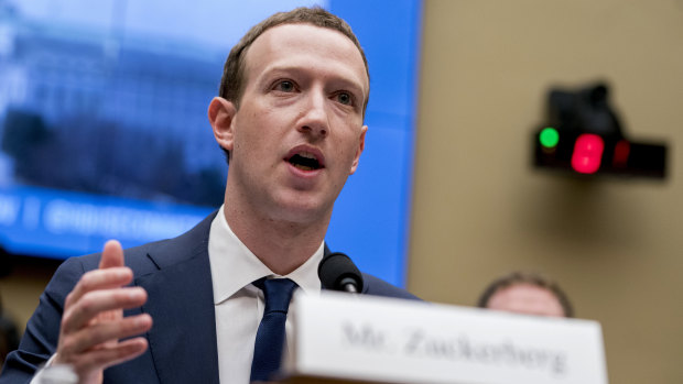 Facebook CEO Mark Zuckerberg testifies before a House Energy and Commerce hearing on Capitol Hill in Washington in April.