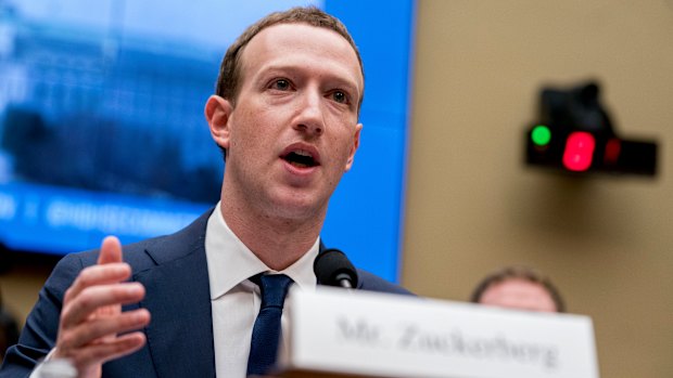 Facebook CEO Mark Zuckerberg testifies before a House Energy and Commerce hearing on Capitol Hill in Washington in April.