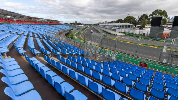 Albert Park in 2020 when the grand prix was cancelled at the last minute.