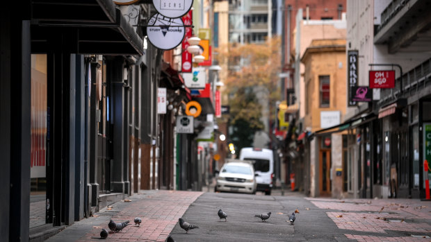 Melbourne in the middle of its fourth lockdown on June 1.