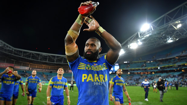 Greener pastures: Former Parramatta Eel Semi Radradra has made the switch to rugby union.