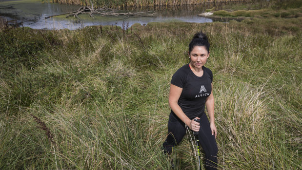 Former anorexia sufferer Jacqui Brooker, pictured at the Jerrabomberra Wetlands, is preparing to trek Kokoda to raise awareness of eating disorders.
