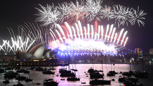 Sydney's New Year's Eve fireworks display last year.
