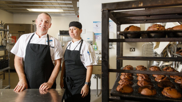 Executive chef David Lermonth and head pastry chef Amanda Polsen. 