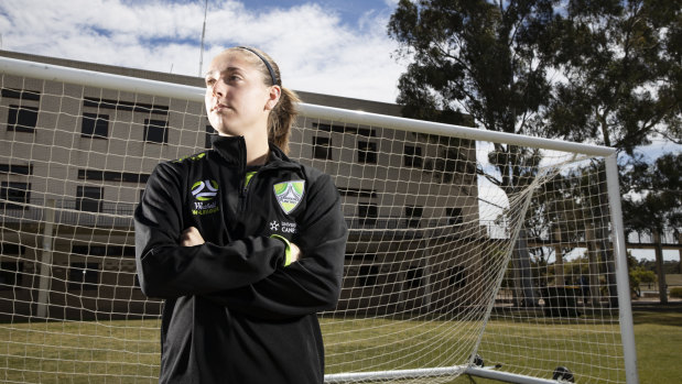 Karly Roestbakken has spent the last four seasons with Canberra United but is set to join the flood of Matildas to Europe. 