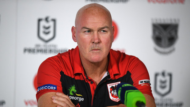 Under-siege Dragons coach Paul McGregor.