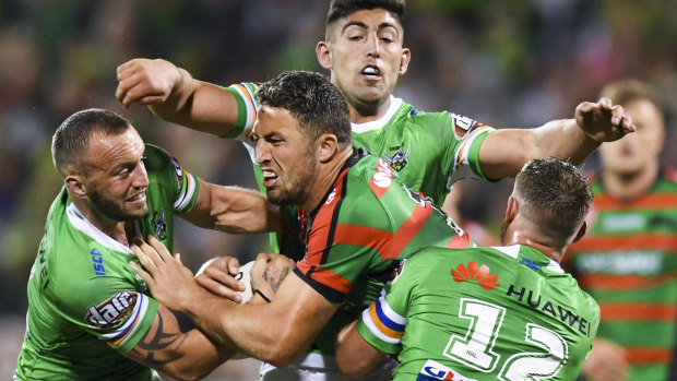 Chinks in the armour: The rumour mill has been in overdrive about Sam Burgess' state of mind at the Rabbitohs.