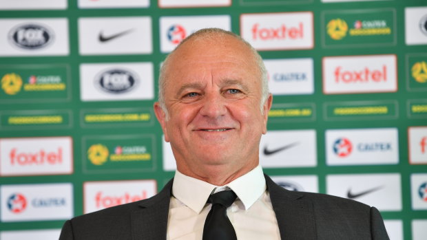 All smiles: Graham Arnold has picked Aaron Mooy in his squad for the Asian Cup.