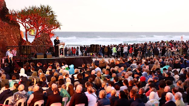 Anzac Day in Currumbin, 2023.
