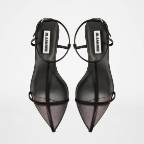 Marina has just bought these 
Jil Sander sandals and plans 
to add another pair in white.