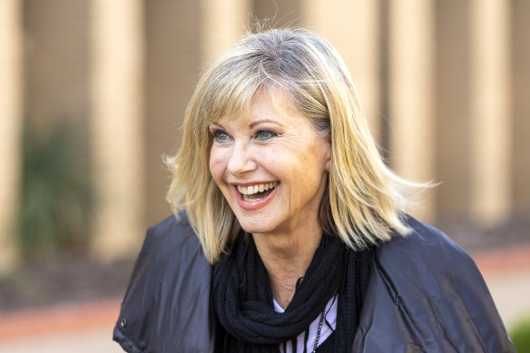 Olivia Newton-John, pictured while receiving another honour - an honourary doctorate from La Trobe University - in 2018.