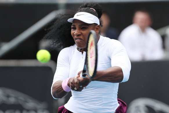 Serena Williams breezed by Camila Giorgi in 68 minutes on Tuesday.