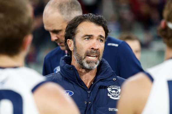 Geelong coach Chris Scott.