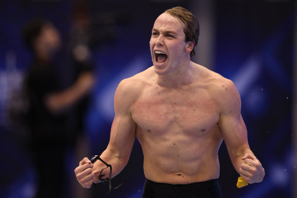 Sam Short has won Australia’s first gold medal at the World Aquatics Championships.