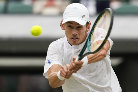 Alex de Minaur has lost just one set on his way to this year’s quarter-finals at Wimbledon.